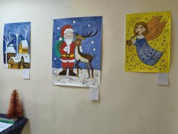 სასკოლო გამოფენა - „ახალი წელი“ (მასწ.: მ. დავითაშვილი)