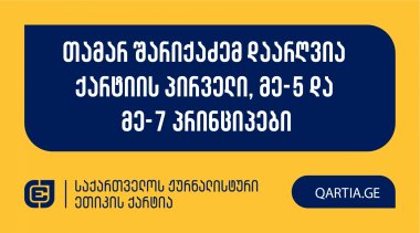 თამარ შარიქაძემ დაარღვია ქარტიის პირველი, მე-5 და მე-7 პრინციპები