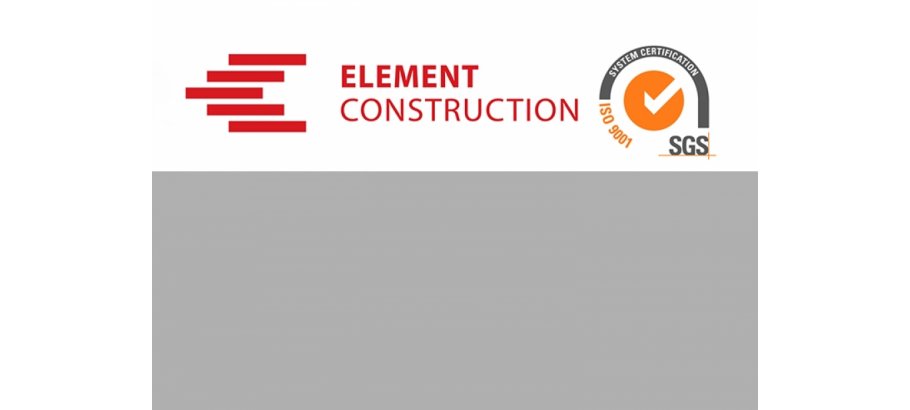 Element Construction received international certificate ISO 9001:2015