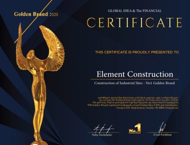Element Construction была названа компанией №1 в области индустриального строительства
