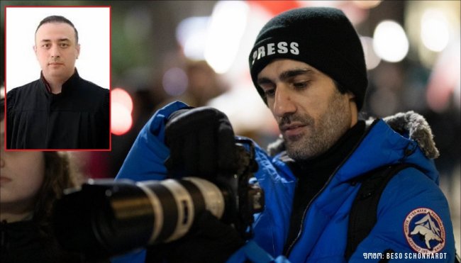 შსს ჟურნალისტს პროფესიული მოვალეობის შესრულებისას, ტროტუარზე დგომით ფეხით მოსიარულეთათვის დაბრკოლების შექმნას ედავება