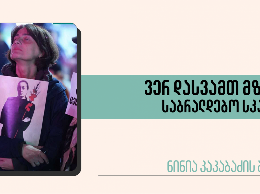 ვერ დასვამთ მზიას საბრალდებო სკამზე