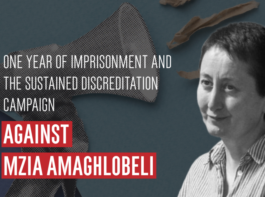 კვლევა: „პატიმრობის ერთი წელი და დისკრედიტაციის უწყვეტი კამპანია მზია ამაღლობელის წინააღმდეგ“