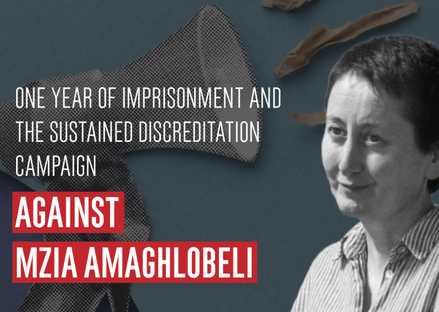 კვლევა: „პატიმრობის ერთი წელი და დისკრედიტაციის უწყვეტი კამპანია მზია ამაღლობელის წინააღმდეგ“