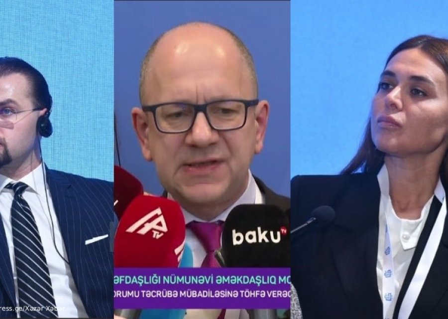 აზერბაიჯან-საქართველოს მედიაფორუმს POSTV-ის წარმომადგენლებთან ერთად, „პირველი არხის“ წამყვანი, რამილია ალიევაც ესწრებოდა