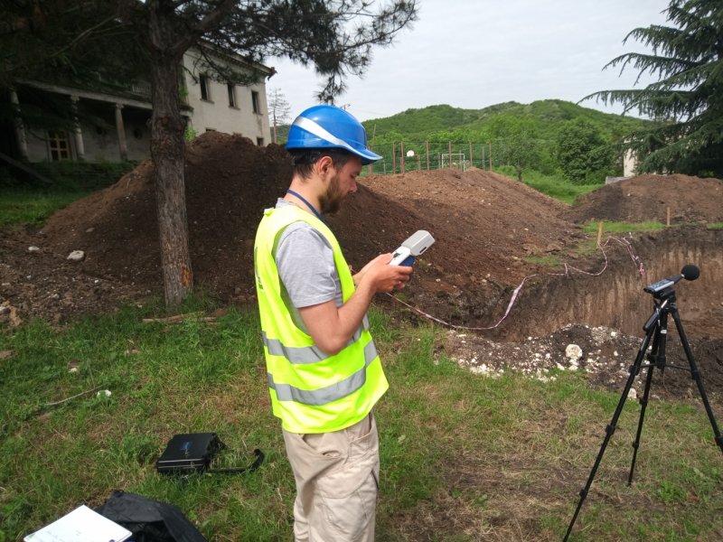 Measurement of environmental qualitative characteristics  within the project of construction of kindergartens in the village of  Dzveli Anaga, Municipality of Sighnaghi