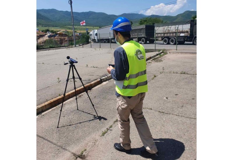 Planned measurement of noise, major air pollutants and water quality indicators within the Sadakhlo-Bagratasheni bridge construction project on the territory of the Republic of Armenia