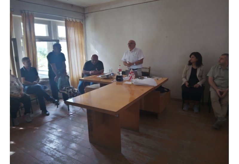 Public consultations under the Project - “Rehabilitation of the left main channel of the Kvemo Samgori irrigation system”