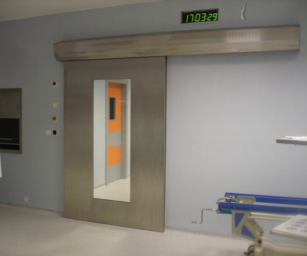 Hospital operating door
