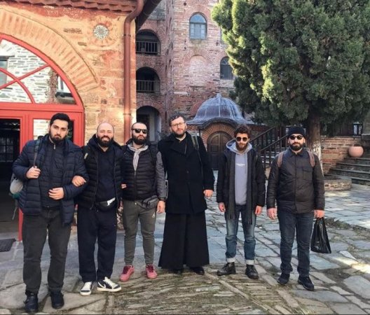 Students on the Holy Mount Athos