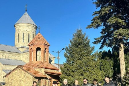 ქრისტიანული არქიტექტურის საბაკალავრო პროგრამის სტუდენტები ექსკურსიაზე